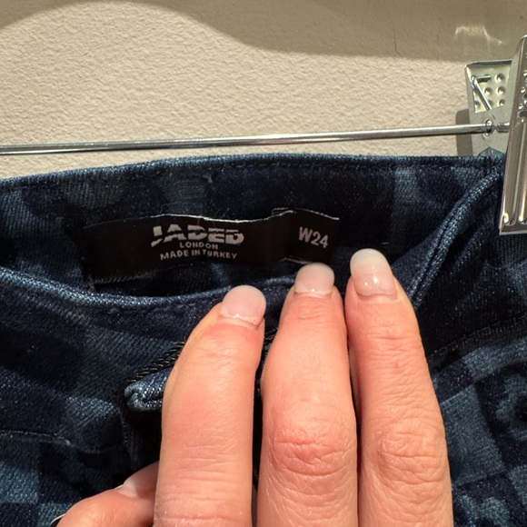 NWT- Jaded London Retro Print Flare Jeans W24 - Picture 3 of 11